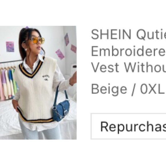 Women’s Embroidered Vest  Size 0XL  New - Picture 5 of 5